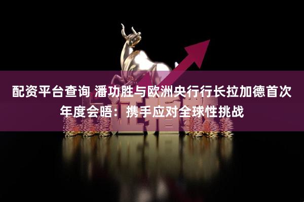 配资平台查询 潘功胜与欧洲央行行长拉加德首次年度会晤：携手应对全球性挑战