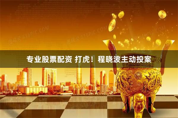 专业股票配资 打虎！程晓波主动投案